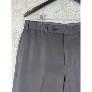 Brooks Brothers Pants Mens 34x30 Black Wool Dress Slacks Classic Fit Made Canada